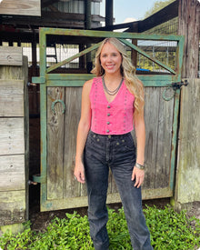  Denim Concho Vest